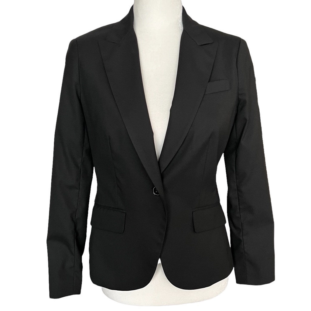 Ny & Co. Stretch Black Blazer Jacket Size 2